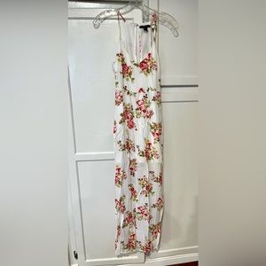 Long Floral Halter Dress